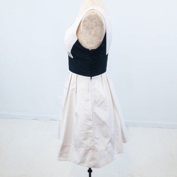 BCBGMaxAzria 2 Colorblock Mini Dress White Black - Picture 3 of 9